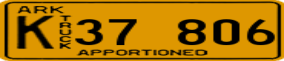 Trailer License Plate